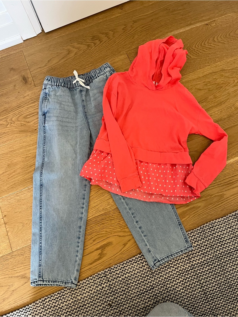 Girls 8/9 Summer Hoody and Zara Jeans